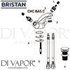 Bristan CHOICES Basin Mixer Clicker Waste Tap Spares